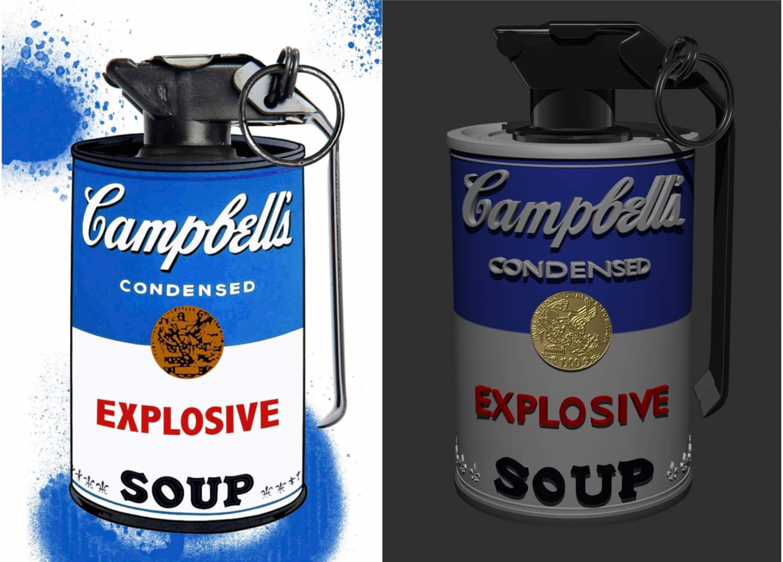 Modélisation 3D d'un tableau d'artiste - JV3D.fr